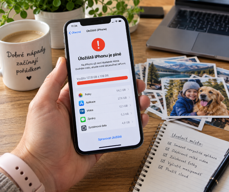 Telefon hlásí plné úložiště: Jak uvolnit místo na Androidu a iPhonu bez ztráty důležitých fotek