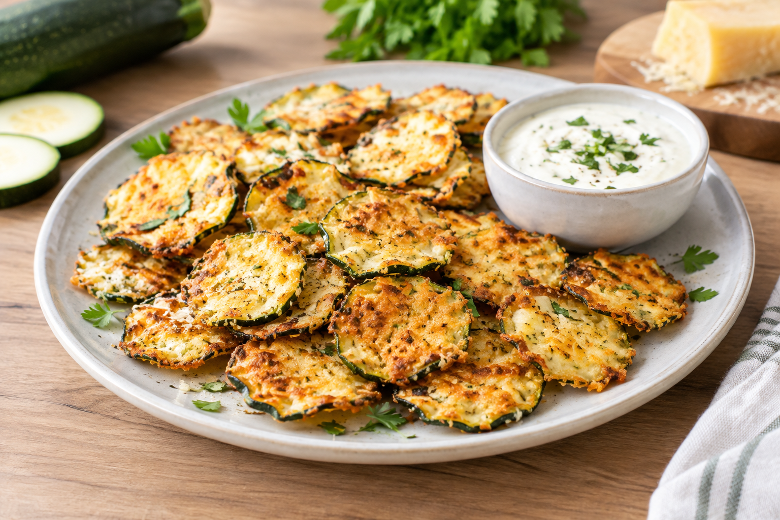 Jak na cuketové chipsy se sýrem: Jednoduchý recept bez masa