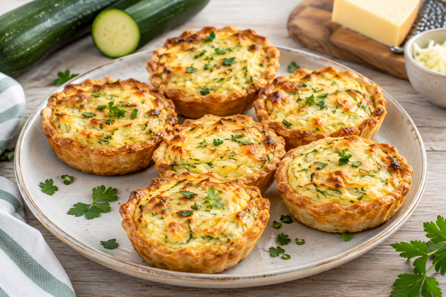 Jak na cuketové koláčky z křehkého sýrového těsta: Recept pro domácí pečení