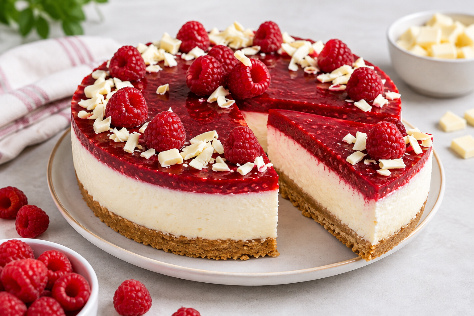 Jak na malinový cheesecake s bílou čokoládou: Jednoduchý domácí dezert
