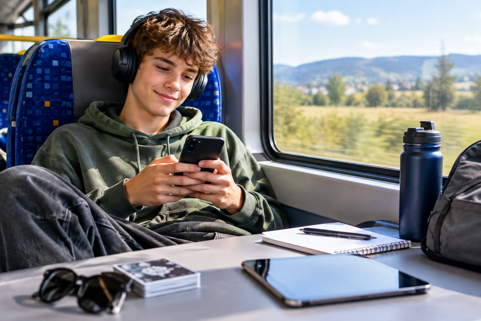 Jak vymyslet zábavu pro teenagera (13–16 let) na cestu autobusem nebo vlakem