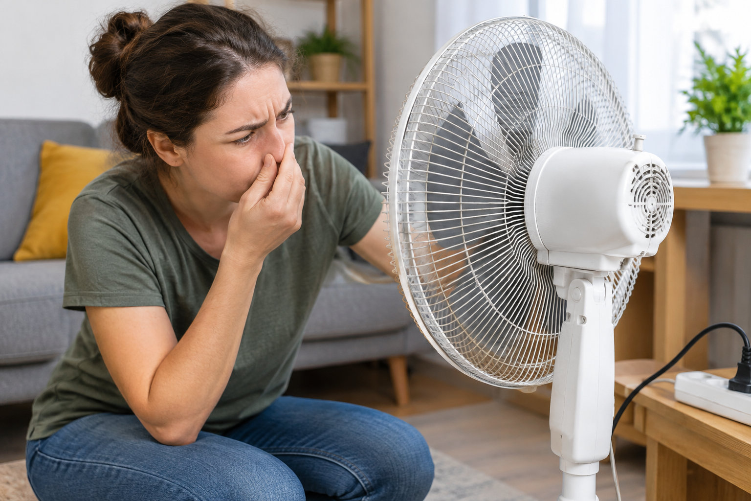 Proč elektrický ventilátor po zapnutí zapáchá a co bezpečně zkontrolovat jako první