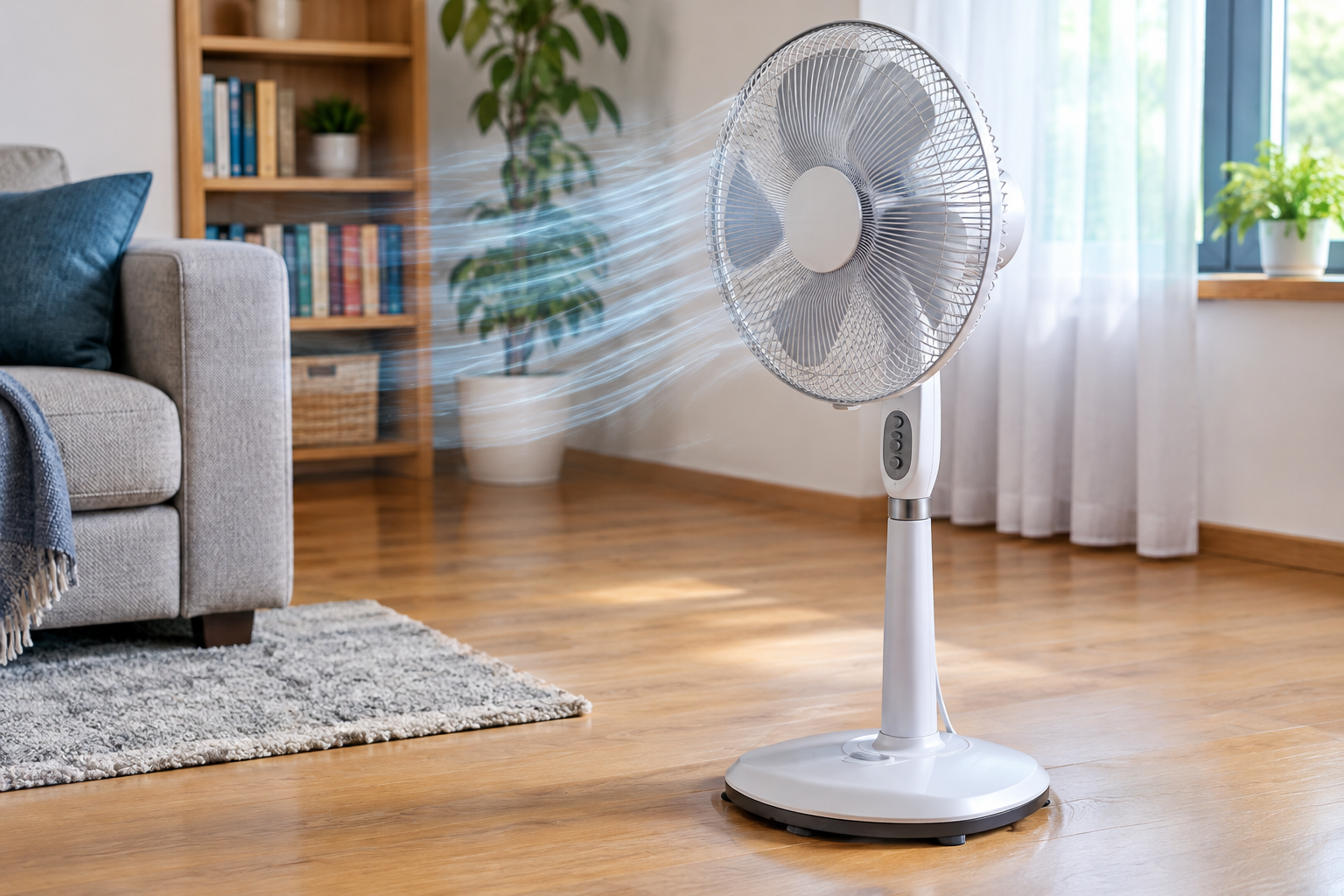 Proč elektrický ventilátor posouvá se po podlaze při vyšším výkonu a co bezpečně zkontrolovat jako první