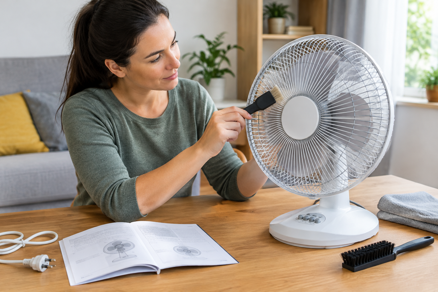 Jak bezpečně vyčistit elektrický ventilátor podle pokynů výrobce