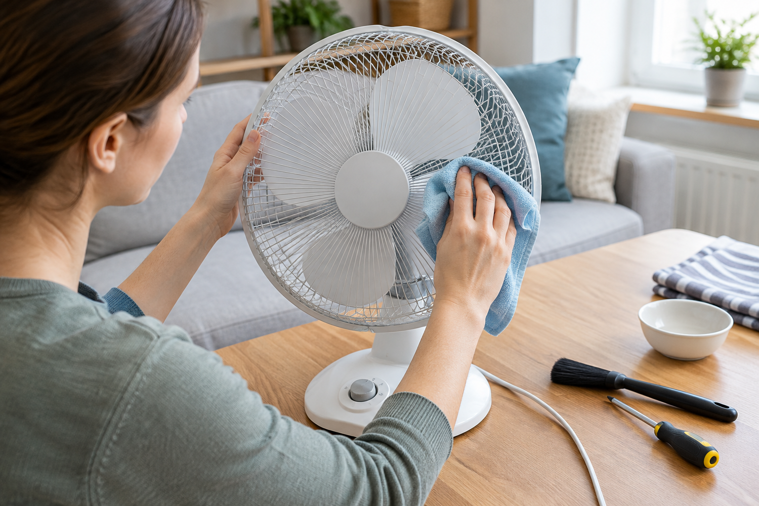 Co pravidelně kontrolovat u elektrického ventilátoru, aby drobný problém nepokračoval